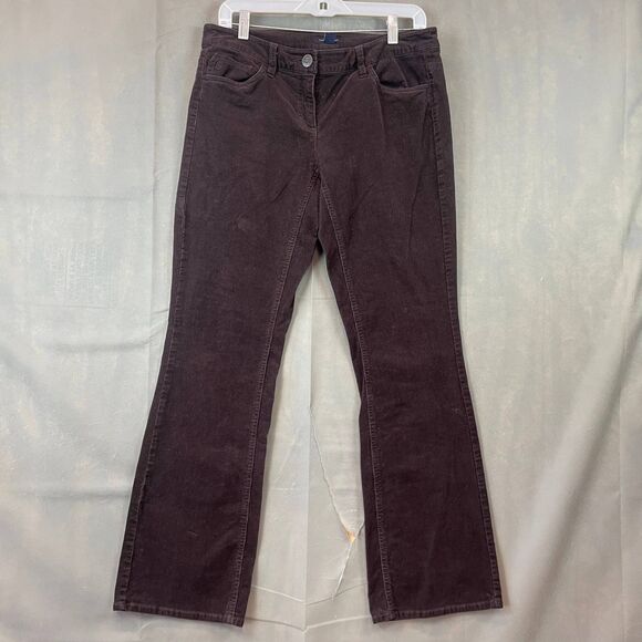 Tommy Hilfiger Corduroy Pants Women Size 6 Brown Bootcut Zip Fly Classic Fit - Picture 3 of 10